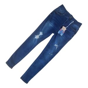 Wax Jeans High-Rise Stretch Destructed Skinny Jeans Size 5/27 Tummy Control.